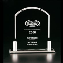 Clearaward Convex II Jade Crystal Achievement Award 8 in
