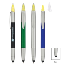 3- In -1 Pen With Highlighter and Stylus