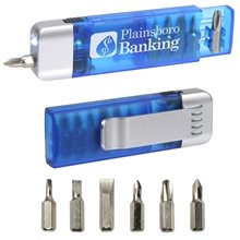Clip - On Pocket Screwdriver Flashlight