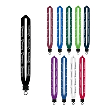1 Cotton Lanyard with Plastic Clamshell O - Ring