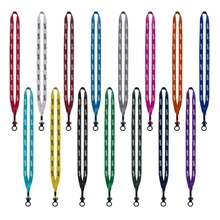 1/2 Polyester Lanyard with Plastic O - Ring