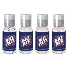 1 oz Single Color Moisture Bead Sanitizer In Clear Round Bottle