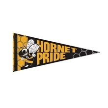 8 x 18 Premium Felt Pennant - With 1 sewn Strip