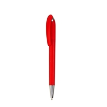 Blackpen Twist - Action Plastic Red Ballpoint Pen w / Chrome Points