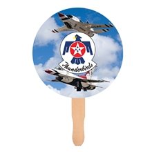 Circle Shape Hand Fan, Full Color Digital