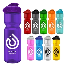 Garyline(R) Champ - 28 oz Transparent Bottle With Flip Lid