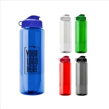 The Guzzler - 32 oz Transparent Bottle with Flip lid