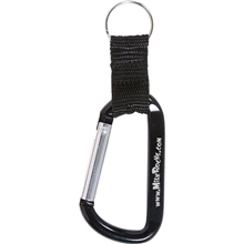 Carabiner With Strap And Split Ring Keychain