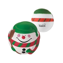 Happy Holiday Snowman Shape Stress Ball