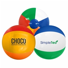 6 Multi - Colored Beach Ball