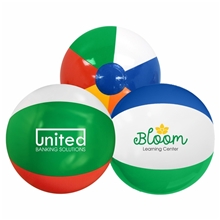 12 Multi - Colored Beach Ball