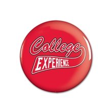 One - Color Round Safety Pin Back Button - 2 Diameter