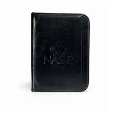 Vintage Leather Padfolio - Black