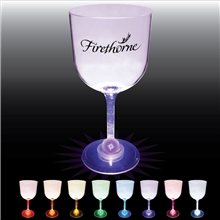 14 oz Light Up Standard Stem Plastic Wine Goblet