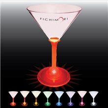 7 oz Light Up Standard Stem Plastic Martini Glass