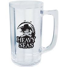 8 oz Plastic Fluted Beer Mug with Handle
