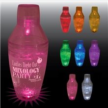 8 oz Single Light 3 Piece Martini Top Plastic Cocktail Shaker