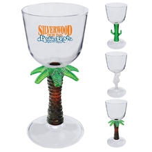 7 oz Novelty Stem Plastic Wine Glass