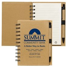 CRUZ Larger Size Eco Inspired Jotter Notepad Notebook with Paper Pen