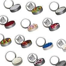 Candy Window Tin Short Round