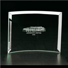 Clearaward Jade Crystal Panorama Achievement Award 12 in