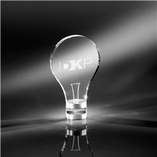Clearaward Bright Idea Optical Crystal Achievement Award Light Bulb 6 3/8 in