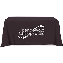 Flat 3- sided Table Cover - fits 6 foot standard table Poly - Cotton