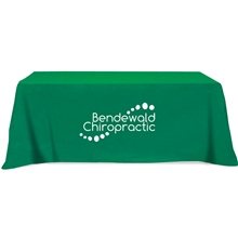 Flat 3- sided Table Cover - fits 8 foot standard table Poly - Cotton