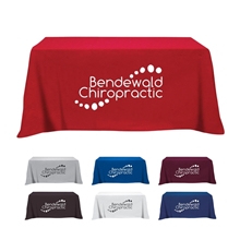 Flat 4- sided Table Cover - fits 6 foot standard table Poly - Cotton