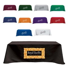 Flat 4- sided Table Cover - fits 8 foot standard table Poly - Cotton