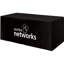 Fitted 3- Sided Table Cover - Fits 6 Foot Standard Table