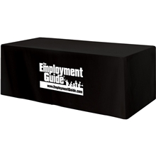 Fitted 3- Sided Table Cover - Fits 8 Foot Standard Table