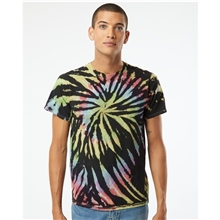 Dyenomite - Multi - Color Spiral Tie - Dyed T - Shirt