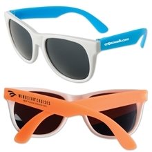 Neon Sunglasses - White Frame