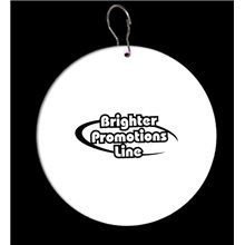 White Circle Plastic Medallion Badges