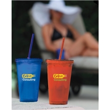 Double Wall Acrylic Tumbler - 18 oz