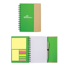 Spiral Notebook With Sticky Notes Pen 5.75 x 7.25