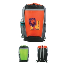 Tri - Color Drawstring Backpack