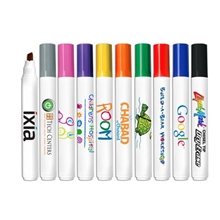 Chisel Tip Dry Erase Marker with Full Color Decal - USA Made