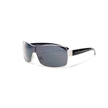 Goodfaire Black Plastic Sunglasses 100 UVA UVB UV400 Protection, Metal Trim