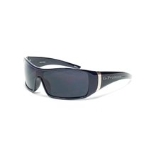 Goodfaire Black Plastic Sunglasses 100 UVA UVB UV400 Protection, Metal Trim