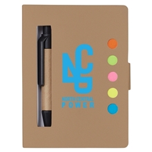 Eco Stowaway Sticky Jotter With Pen