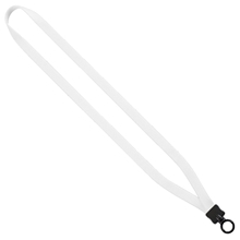 1/2 Dye - Sublimated Stretchy Elastic Lanyard with Plastic Clamshell and Plastic O - Ring