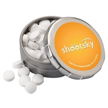 1 3/4 Small Round Push Tin with Mints