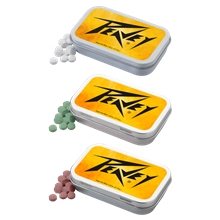 3 3/4 x 2 3/8 Large Rectangular Hinged Tin with Mints