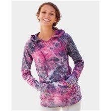 MV Sport - Womens Courtney Burnout V - Notch Hooded Sweatshirt