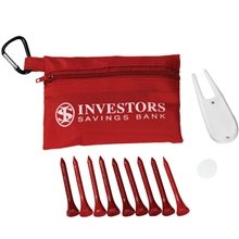 Full Color Deluxe Golf Kit in Zippered Pouch