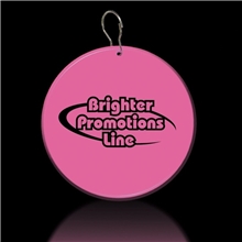 Pink Circle Plastic Medallion Badges