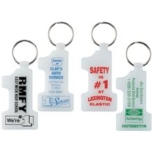 Glow In The Dark Number 1 Key Tag