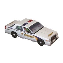Foldable Die - cut Sheriff Car, Full Color Digital